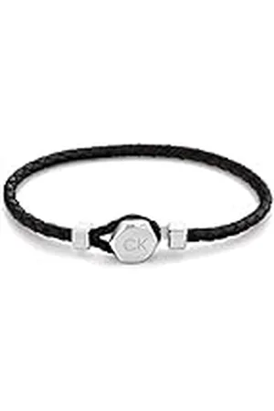 Calvin Klein Pulsera de Cuero Trenzado para Hombre Colección LATCH Color - 35000260