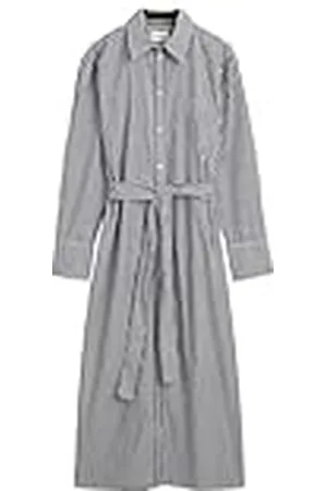GANT Rel-Camiseta de popelín a Rayas Vestido, , 46 para Mujer