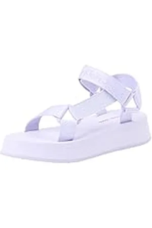Calvin Klein Jeans Sandalias Mujer Webbing Sandal Verano, Morado (Lavender Blue/Pastel Lilac), 36