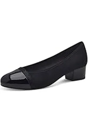 Jana Softline 8-22366-41 Komfortable Mehrweite Bequemschuh Lackkappe Alltagsschuhe Business Festlich, Zapatos de Tacón Mujer, Black, 40 EU Ancho