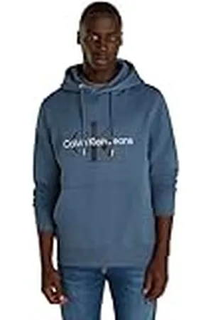 Calvin Klein Jeans SEASONAL MONOLOGO REGULAR HOODIE Sudaderas con Capucha Hombre, , 3XL