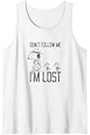 Peanuts Snoopy No me sigas Estoy perdido Camiseta sin Mangas