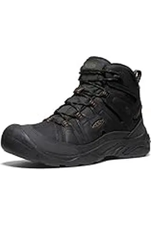 Keen Circadia Mid Waterproof, Botas para Senderismo Hombre, Black/Curry, 41 EU