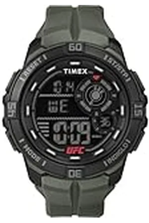 Timex UFC Rush - Reloj para hombre de 52 mm, pulsera , esfera digital, caja negra TW5M59400
