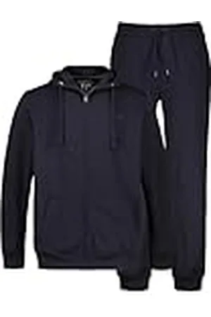 JP 1880 Hombre, grande, jogginganzug, chaqueta y manguera, talla Bis Gr. 8X-Large Suéter tipo cárdigan, Azul, 3XL plus