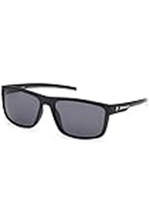 BMW BMW M Motorsport BS0037 Gafas de Sol Hombre, Gafas de Sol Casual Ligeras, Forma de Lente Rectangular, Lentes Polarizadas Ahumadas, Negro Mate
