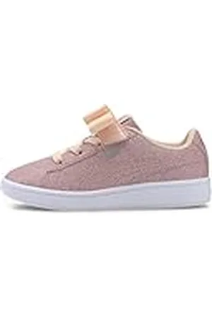 PUMA Vikky V2 Ribbon Glitz AC, Zapatillas, Rosa (Peach Parfait Silver White 02), 35 EU