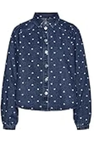 Pieces® Camiseta Pcnea LS Heart Blusa de Manga Larga, , S para Mujer