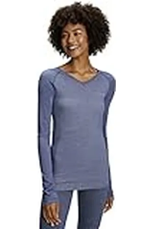 Falke Wool-Tech Light V Neck W L/s Sh lana hilo funcional secado rápido 1 pieza, Capa de base superior Mujer, , XS