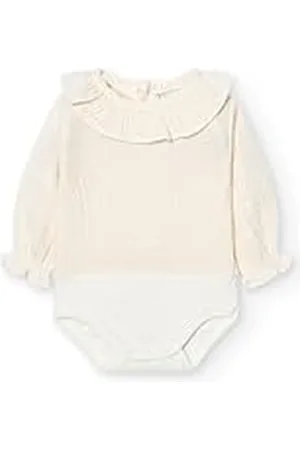 BABIDU Body Bebé Manga Larga Algodón 100%, Body Bebé Recien Nacido Tejido Bambula Con Cuello Volante Suave Transpirable y Hipoalergénico Piel Sensible, Ropa Bebé Niño y Niña Unisex, Básicos Invierno