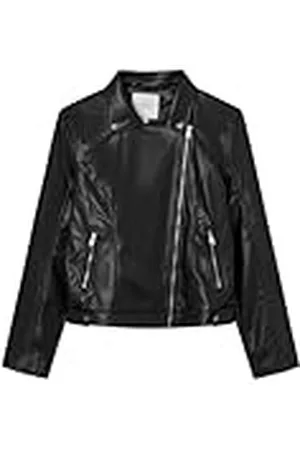 Springfield Chaqueta Motera Ajustada con Bolsillos de Cremallera y Forro con Solapas en el Dobladillo Cazadora, , 44 para Mujer