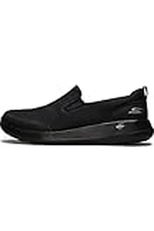 Skechers GO WALK MAX CLINCHED, Zapatillas para Hombre, Black Textile /Black Trim, 43.5 EU