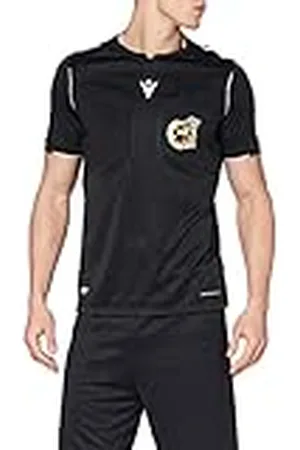 macron Rfef 20 Match Day Man Shirt Referee SS Blk/Wht SR