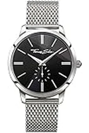 Thomas Sabo Reloj Analogico para Hombre de Cuarzo con Correa en Acero Inoxidable WA0152-201-203-42mm