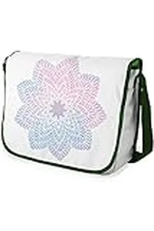 Bonamaison – Bolsas de Mensajero con Pulsera de Color Caqui para Estudiantes, Mochilas Escolares para niñas y niños, 29 x 36 cm