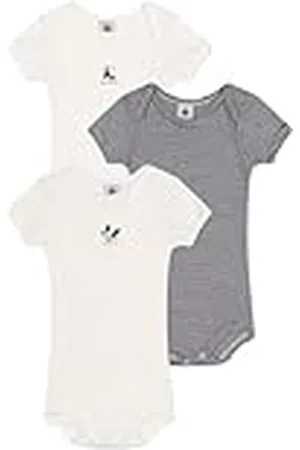 Petit Bateau A09YL, Body Unisex bebé (Pack de 3), , 6 meses