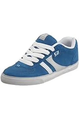 Globe Zapatillas de Skateboarding de Ante para Hombre, Color Azul, Talla 44.5
