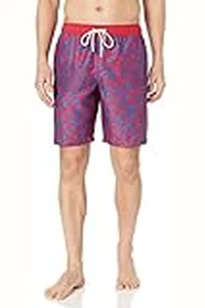 Amazon Bañador con 23 cm de Pernera, Corte Holgado y Secado Rápido - colores interrumpidos Hombre, , L