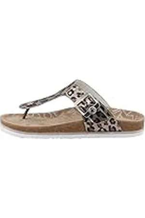 TOM TAILOR 5390340034, Sandalias deslizantes Mujer, Plata, 39 EU