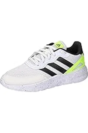 adidas Nebzed Lifestyle Lace Running Shoes, Zapatillas para Correr, Cloud White/Core Black/Lucid Lemon, 38 2/3 EU
