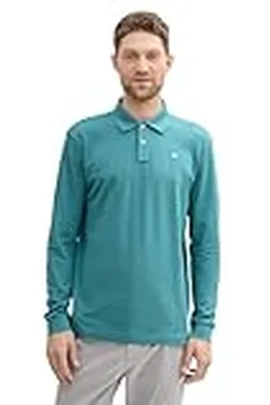 TOM TAILOR 1043278 Polo, 31666-Tropical Teal, XL Hombres