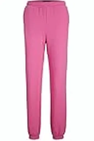 JJXX Jxabbie Hw Rel Every Brush Pants Noos, Pantalones de chándal Mujer, Carmine Rose/Print: Logotipo Magenta , L