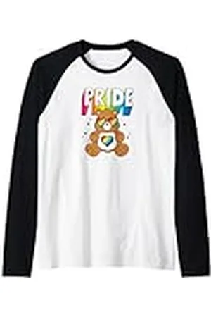 Care Bears Lindos dibujos animados de Rainbow Pride Tenderheart Bears Camiseta Manga Raglan
