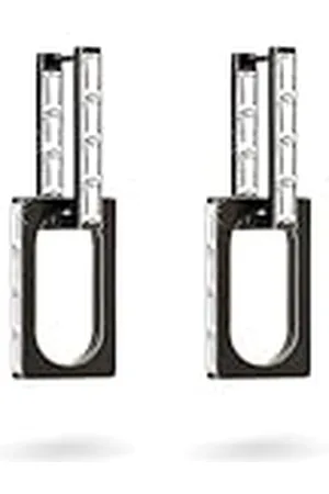 liebeskind Berlin - Pendientes de aro (3,8 cm, acero inoxidable con circonitas), 3,8 cm, Acero inoxidable, Sin piedra preciosa