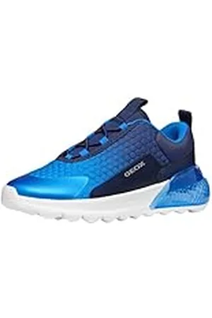 Geox J ACTIVART ILLUMINUS, Zapatillas, Navy/Sky, 25 EU
