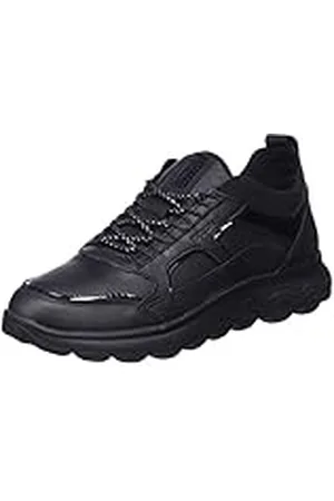 Geox D Spherica C, Sneakers para Mujer, Negro (Black), 36 EU