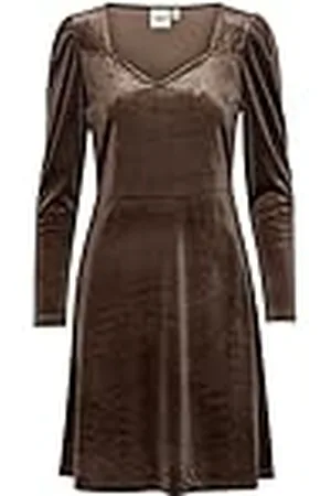Ichi Ihlavanny Dr2 Vestido, 190915/Coffee Bean, L para Mujer