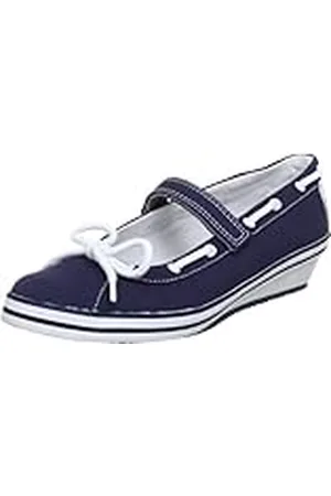 QS by s.Oliver Casual - Bailarinas de Lona niña, Color Azul, Talla 37