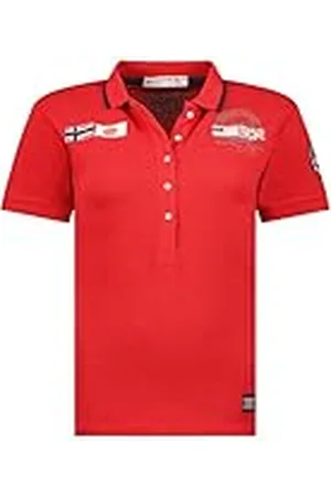 Geographical Norway Karma Lady Camisa Polo, Rouge, M para Mujer