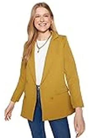 Trendyol Chaqueta Americana de Manga Larga Recta para Mujer Blazer, , 42