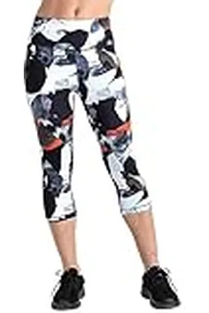 Dare 2B Influential 3/4 Legging Pantalones Deportivos Mujer, Lichen Green Abstract, 44