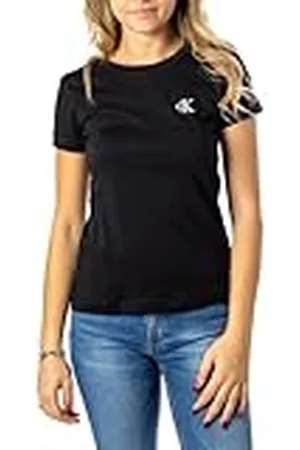 Calvin Klein Jeans Mujer Camiseta Manga Corta Ck Embroidery Cuello Redondo, , XXS