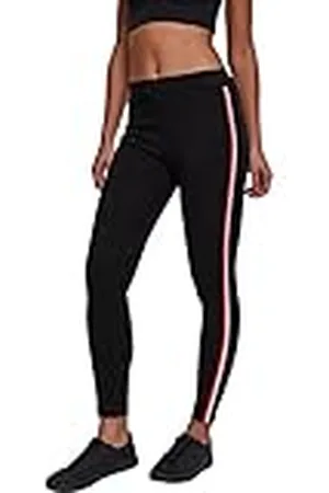Urban classics Tb1936-ladies 3-Tone Tape Leggings, , S Delgado para Mujer