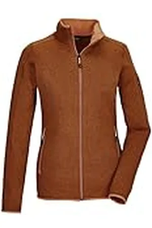 Killtec Mujer Chaqueta polar de punto/chaqueta polar con cuello alto KOW 111 WMN KNT FLC JCKT, zimt, 44, 41800-000
