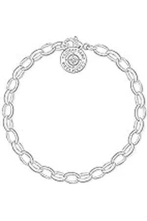 Thomas Sabo Pulsera con Dijes y Diamantes en Plata de Ley 925 Dcx0001-725-14-L, 19.50 cm