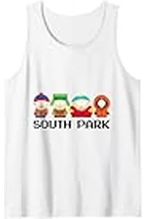 South Park Gang Stan Kyle Cartman & Kenny Pixelado Camiseta sin Mangas