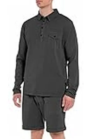 Replay M6453, Camisa Hombre, Gris , L