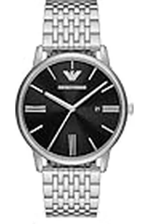 Emporio Armani Reloj para hombre de acero inoxidable con tres agujas y fecha, AR11600