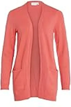 VILA Knit Cardigan Chaqueta Viril Open L/S de Punto-Noos, , M para Mujer