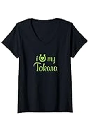 Hip Mujer Entrenador de equitación «I Love My Tokara Horse Equestrian Show» Camiseta Cuello V