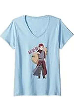 Naruto Mujer Shippuden Gaara Camiseta Cuello V