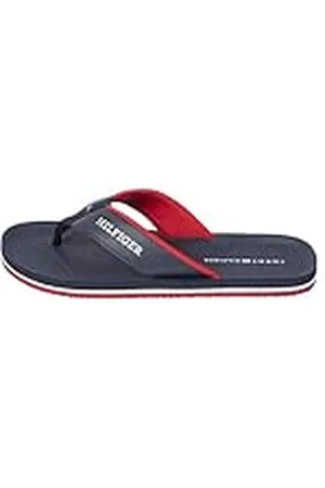 Tommy Hilfiger Sandalias de Dedo para Hombre Comfort Beach Sandal, Azul (Desert Sky), 40