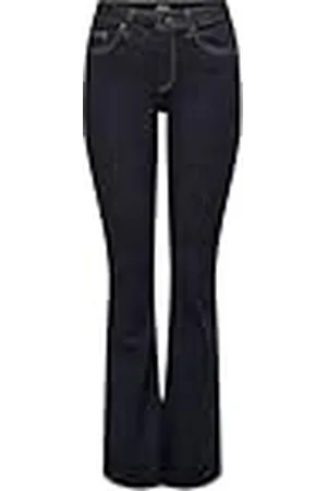 ONLY ONLBLUSH MID Flared STAYBLUE DNM REA023, Dark Azul Denim, M / 34L