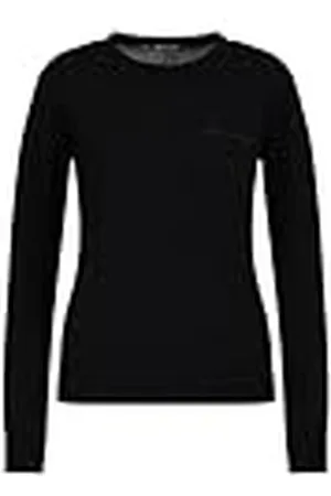 Armani Exchange Jersey de Lana Merino con Logotipo de Script Sudadera, , L para Mujer