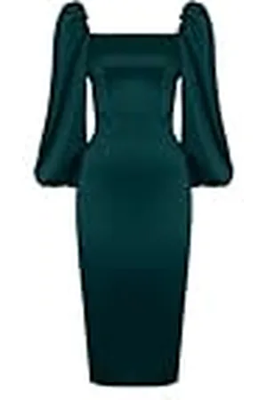 Swing Giselle_zielona Vestido de cóctel, , 44 Mujeres