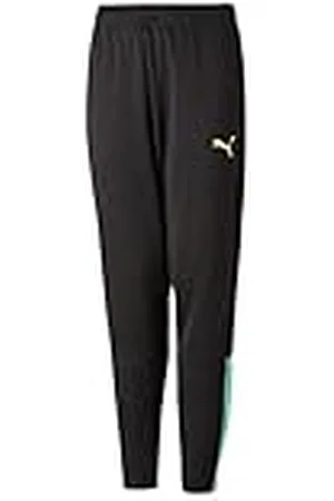 PUMA Pantalones de Entrenamiento Teamliga Jr Punto, Unisex niños, Black-Fast Yellow, 116